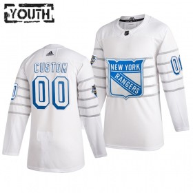 Barn NHL New York Rangers Tröjor med eget tryck Vit Adidas 2020 All-Star Authentic